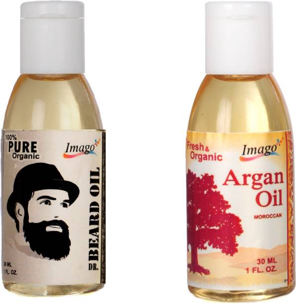 IMAGO 100% Pure Beard Growth & Argan Essential Oil For Skin & Hair Hair Oil