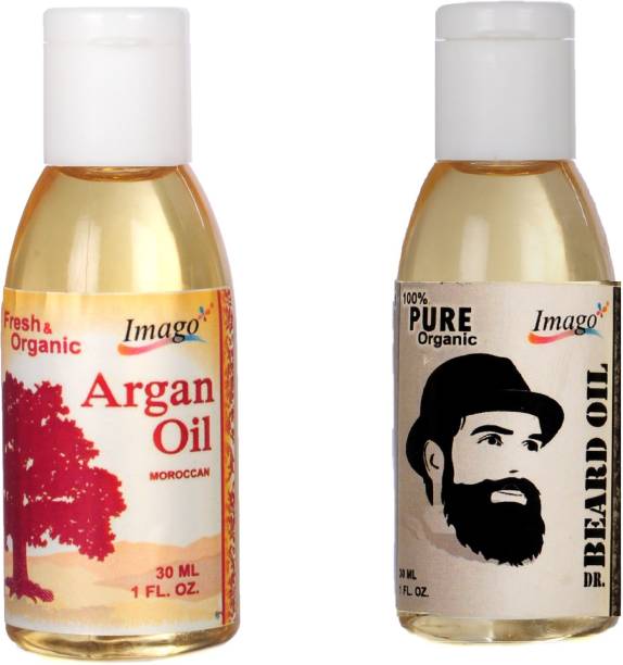 IMAGO Argan Essential Oil & Beard Moustache Growth Oil for Skin Hair Massage Hair Oil