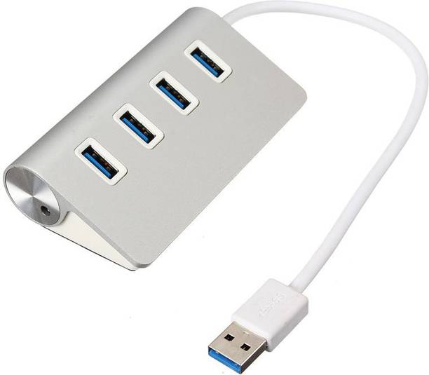 Oxyura Aluminum Usb 3.0 4 Port Hub Power Adapter For Mac