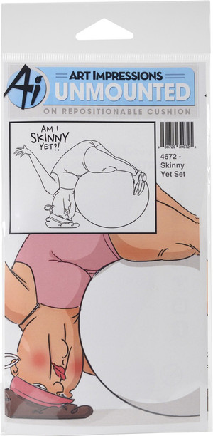 Art Impressions People Cling Rubber Stamps Skinny Yet 7 x 4
