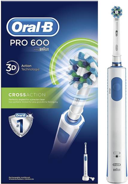 Oral-B Pro 600 Cross Action Rechargeable Electric Toothbrush