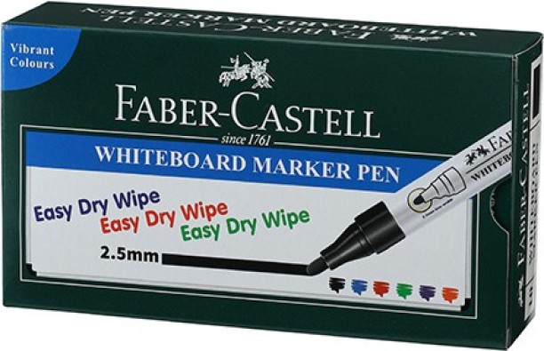 by Tallon 4 x Dry Wipe White Board Marker Pens Black Red Blue Just stationa...