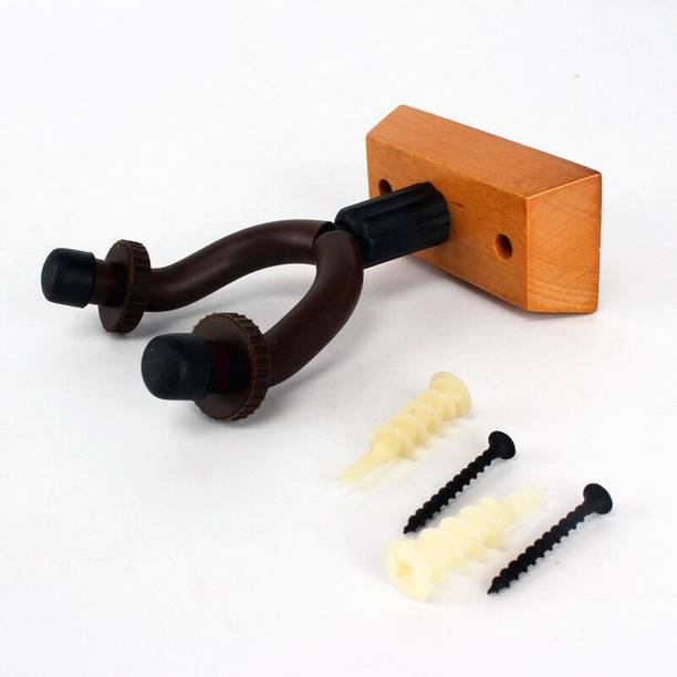 Guitar Stands At Best S In India Crusader Natural Wooden Guitar Hanger Hook Holder Wall Mount For Bass Violin Ukelele Space Saving