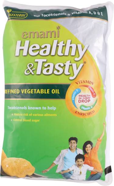 EMAMI Healthy & Tasty Refined Vegetable Oil Pouch