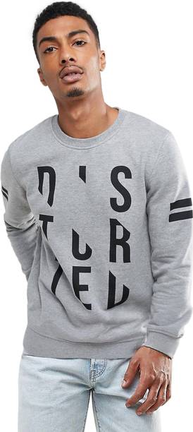 Genius18 Full Sleeve Printed Men's Sweatshirt