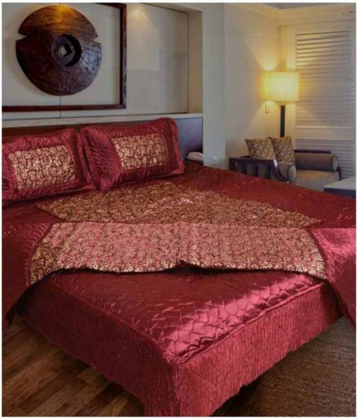 Maharaja Double Bed Wedding Bedsheet Set Of 4 Pcs Bedsheet Size