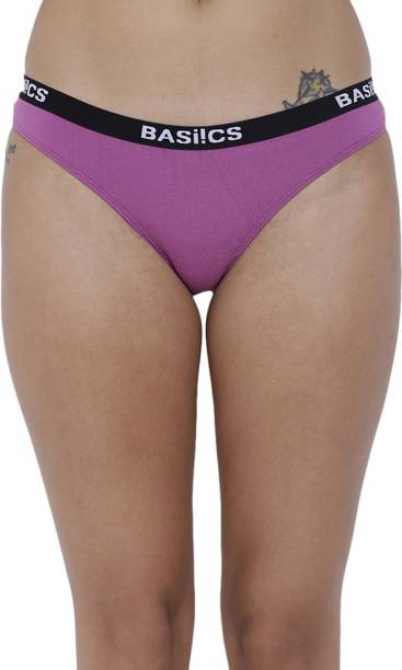 BASIICS by La Intimo Women Hipster Purple Panty