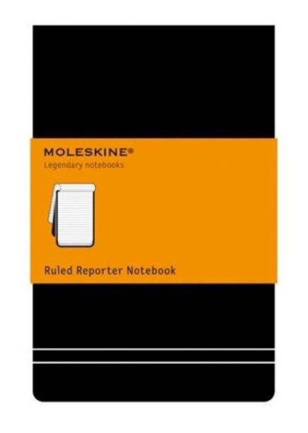 Moleskine Pocket Reporter Ruled Notebook Black