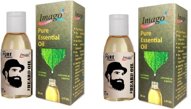 IMAGO Dr. Beard Oil Premium Quality Beard and Moustache Growth Hair Oil Pack of 2 30ml oil Hair Oil