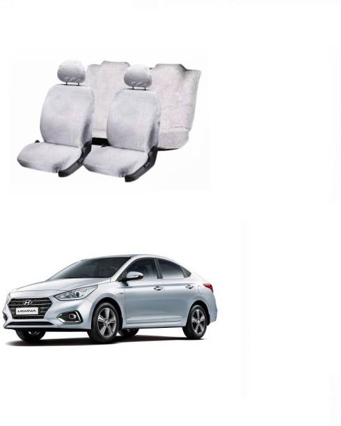 JMJW & SONS Cotton Car Seat Cover For Hyundai Fluidic Verna