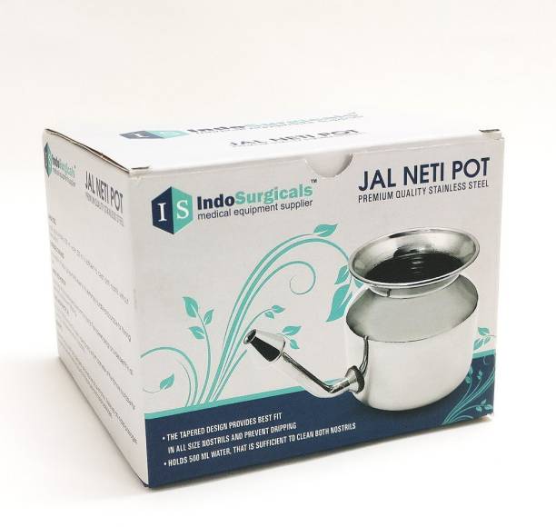 IS IndoSurgicals Stainless Steel Steel Neti Pot