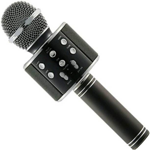 techdeal WS-858 Wireless Handheld Bluetooth Mic with Speaker (Bluetooth Speaker) Audio Recording