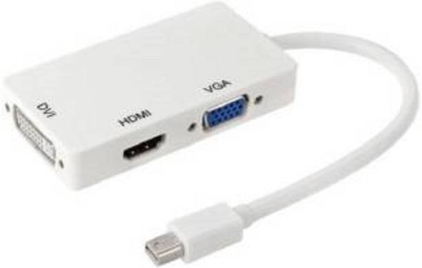 TECHON TV-out Cable to-12 3 in 1 Thunderbolt Mini Disp...