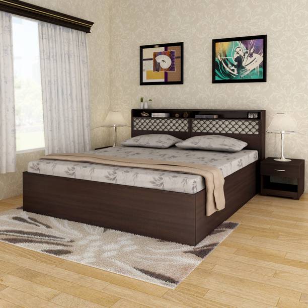 Beds ब ड At Best S In India Crystal Furnitech Amber Engineered Wood Queen Box Bed