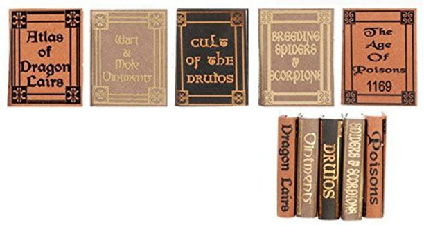 Dollhouse Miniature Set of 10 Epic Poems in Hardcover Books by R.B Foltz /& Co.
