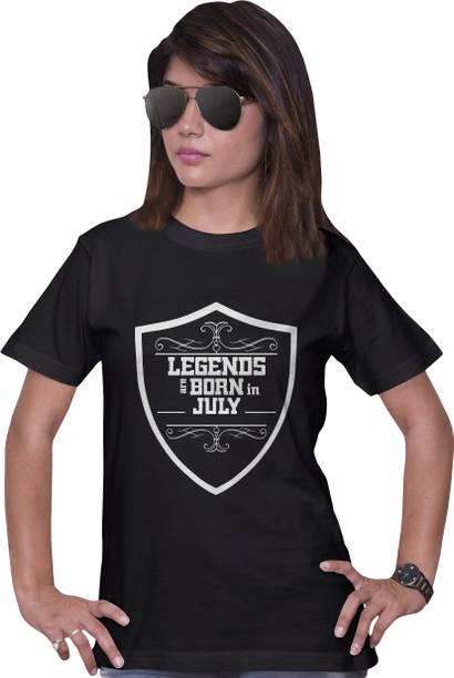 Long Shirts For Women Online At Best Print Opera Printed Women Round Neck Black T Shirt