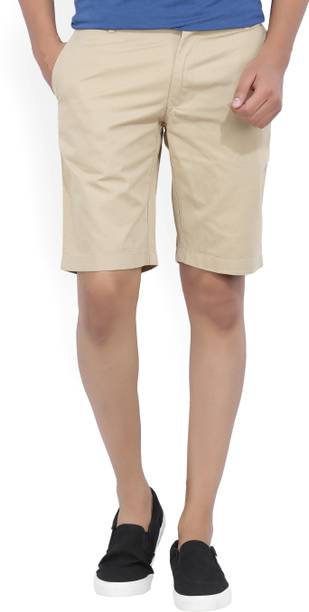 Mens Shorts Sss Online At Best S In India Indian Terrain Solid Men S Brown Chino Shorts