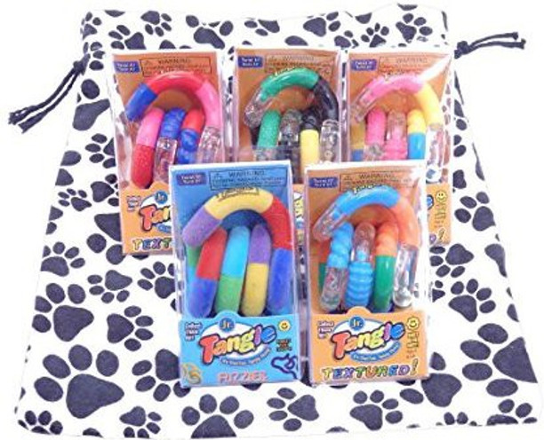 Metallics Set Of 4 Fidget Toys Tangle Jr Toys Games Action Figures