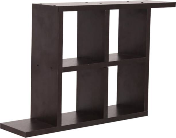 Glenco WALL SELF Engineered Wood Open Book Shelf