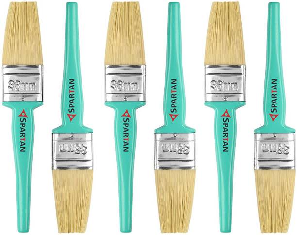 Wall Paint Brushes Online At Best Prices In Spartan Paint Brush Multicolour Set Of 6 38 Mm Natural Wall
