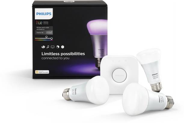 PHILIPS Hue Starter Kit with 10W E27 bulb (White & Color Ambience)