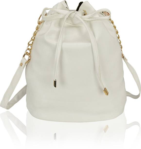 Kleio Handbags Clutches Online At Best Kleio Women Casual White Pu Sling Bag