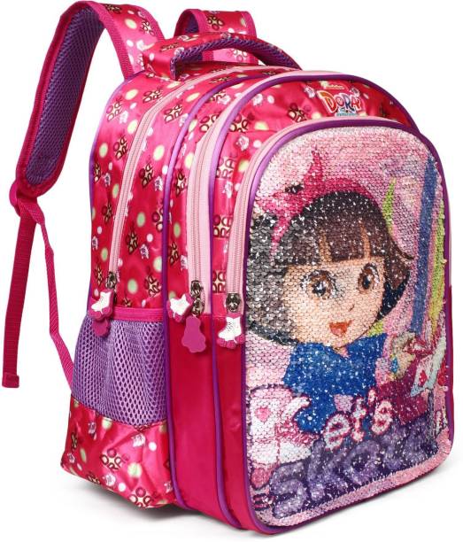NICKELODEON Dora Pink Sequins 14' ' Backpack