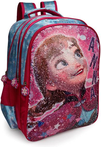 Disney School Bags Online At Best Prices In Disney Frozen Anna Elsa Pink Sequins 16 Backpack