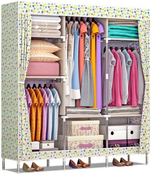 Wardrobes व र डर ब And Cupboards With Durability Furn Central 2 Door Pp Collapsible Wardrobe