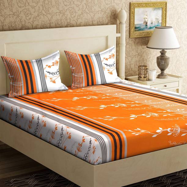 Single Double Bedsheets Bed Sheet ब डश ट Starting Iws 104 Tc Cotton Double Printed Bedsheet