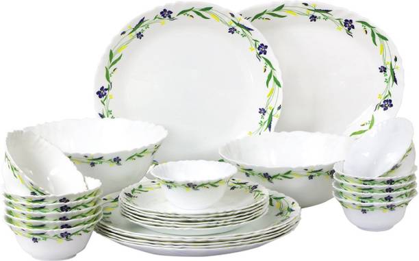 Dinner Sets Online At Ed Prices On Flipkart Cello Creeper Opalware Pack Of 27 Dinner Set
