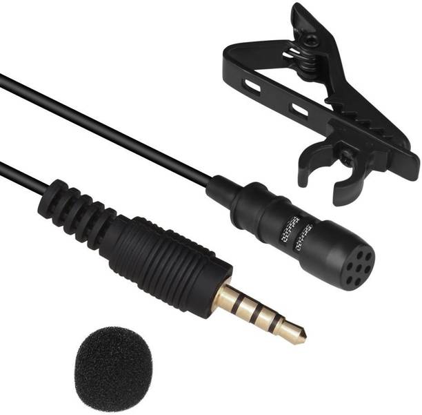 Anytech ™ 3.5mm Clip Microphone For Youtube | Collar Mike for Voice Recording | Lapel
