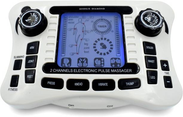 AGAM Electronic Pulse Massager with Slipper (Dual Channel Digital Therapy Machine) Mass Tens Electrotherapy