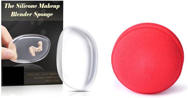 Kelley Pure Silicone Jelly Sponge Liquid Foundation Applicator Blender Zero Product Waste Perfect For Face Makeup Tool