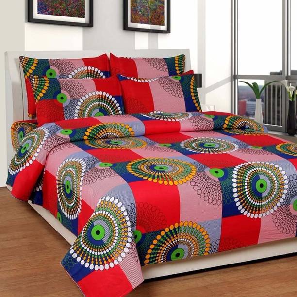 Single Double Bedsheets Starting From 299 At Flipkart Hari Enterprises 144 Tc Cotton Double Printed Bedsheet