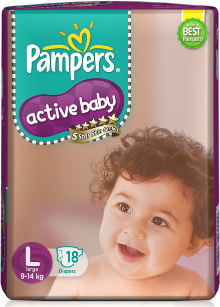 pampers active baby large 78 price