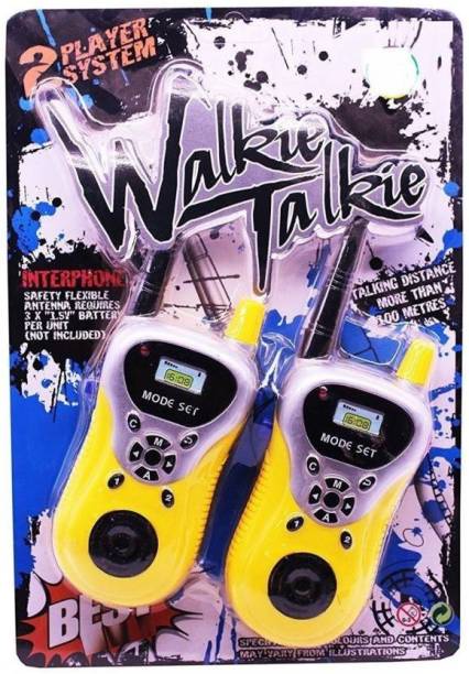 ShopSome 2 Identical in yellow color Walkie Talkie(interphone) antenna
