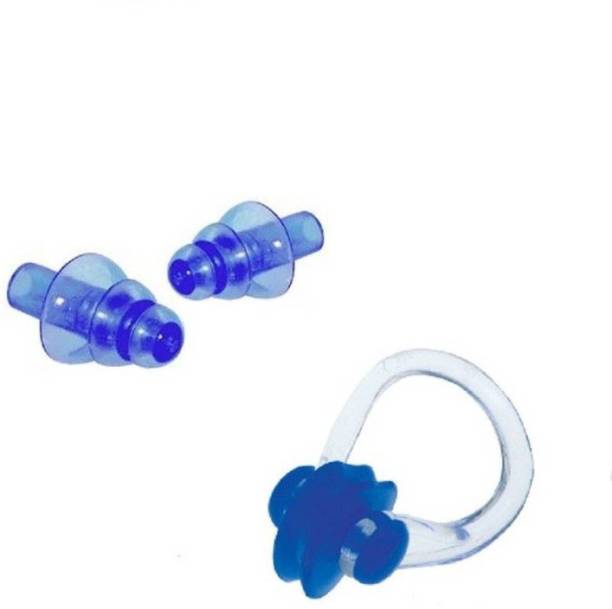 Kamni Sports Fitness Safety Ear Plug & Nose Clip (Blue) Ear Plug & Nose Clip