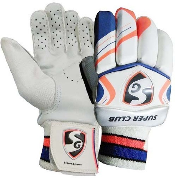 SG Combo two one pair Super Club'batting gloves R/H and 1 Super Test Elbow GUARD 