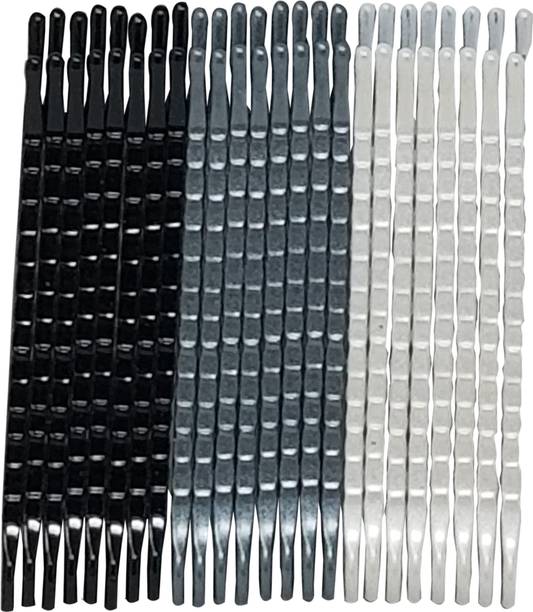 Bobby Pins Online At Best Prices In India Evolution Bobby Pins Metal Black Grey White Pack Of 24 Hair