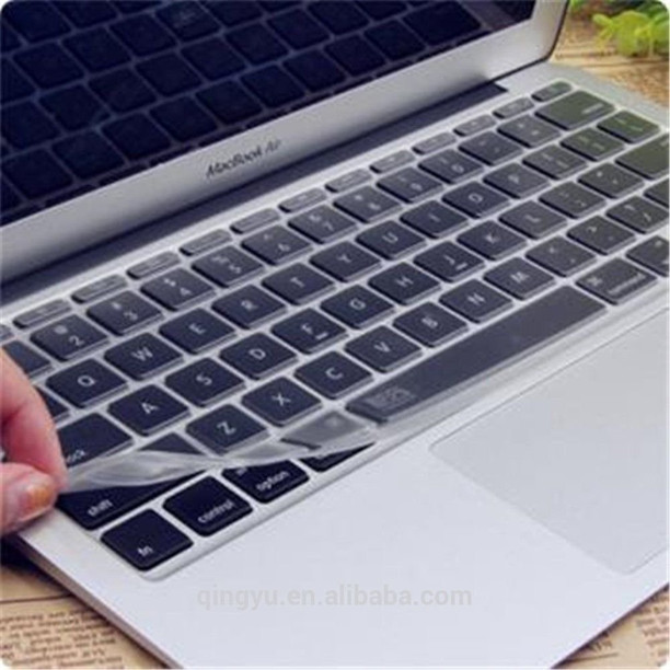Black With Clear Saco Chiclet Keyboard Skin for Lenovo Yoga 500 80N4003WIN 14 inch Laptop