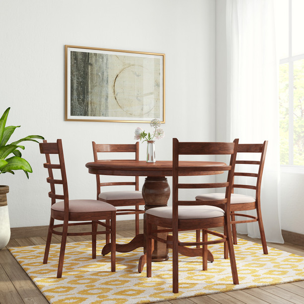 4 seater solid wood dining table