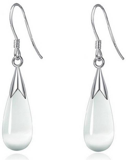 Silver Shoppee 'Pearl Drop' Sterling Silver Earrings for Girls and Women Opal Sterling Silver