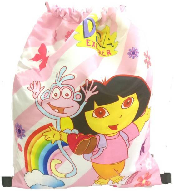 Shopkooky Dora Cartoon Character Haversack Premium Bags For Kids Travelling / Camping / Activity Classes Haversack Bag Best For Birthday Gifts / Return Gifts - Pack Of 1 Haversack