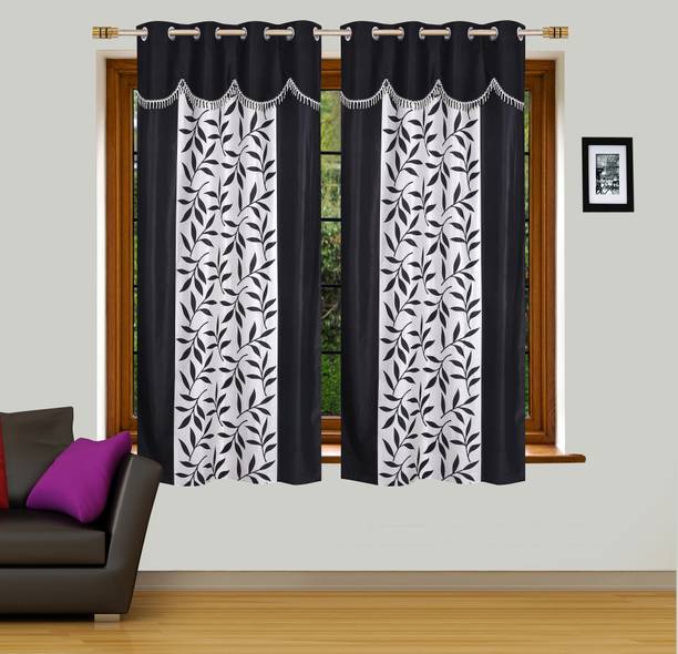 Window And Door Curtains Online At Best Prices On Flipkart Ville Style 153 Cm 5 Ft Polyester Window Curtain Pack Of 2