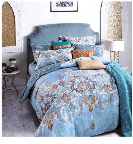House Of Sensation Bedsheets House Of Sensation 145 Tc Polycotton Double Self Design Bedsheet