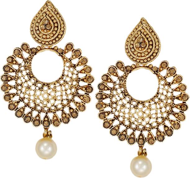 Chandbali Earrings Online At Best Prices In Mesmerising Zinc Chandbali Earring