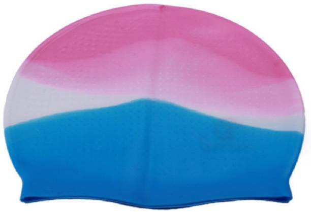 Leosportz Unisex-Kids & Adults Adjustable Plain Flat Silicone Swimming Cap Swimming Cap