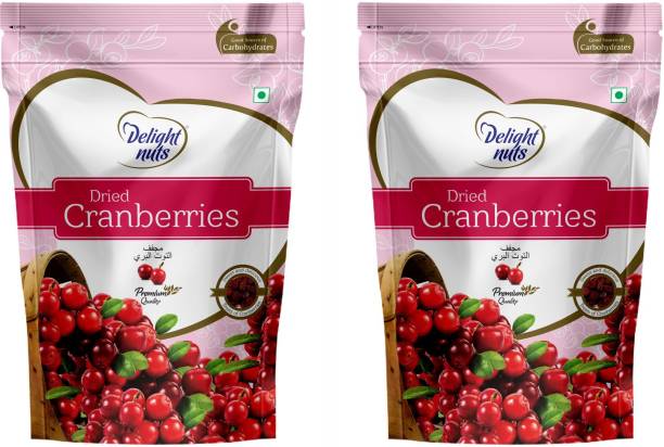 Delight nuts Dried Cranberries - 200gm (Pack of 2) Cranberries