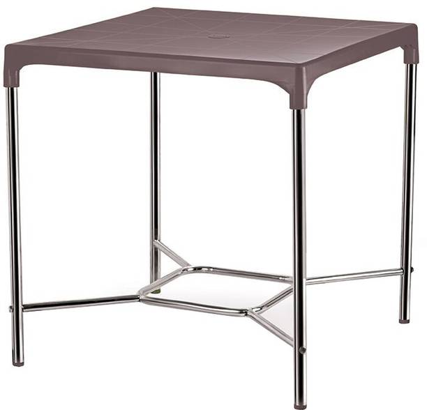 Outdoor Tables At Best S On Flipkart Cello Croma Deluxe Ice Brown Plastic Outdoor Table